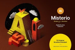 12-in-1 Illustrator Brushes Bundle