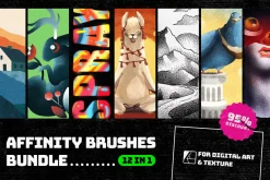 12-in-1 Affinity Brushes Bundle
