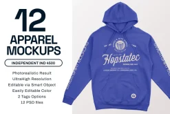 Independent 4500 Hooded Mockups
