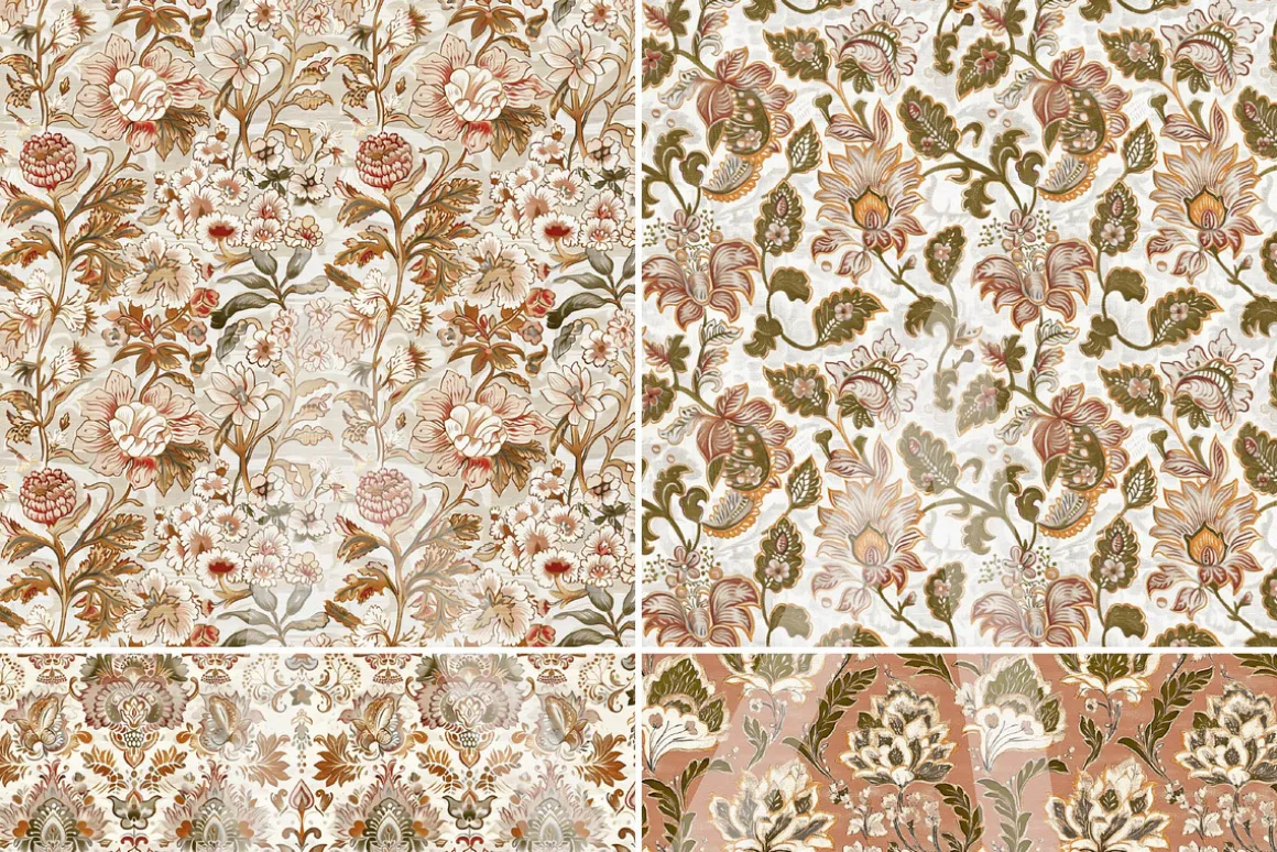 Indian-inspired Scrapbook Papers