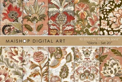 Indian-inspired Scrapbook Papers