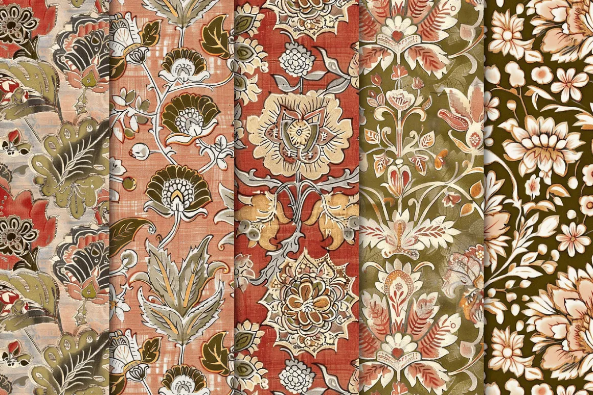 Indian-inspired Scrapbook Papers