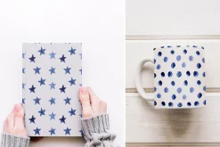 Indigo Blue Watercolor Patterns