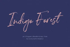 Indigo Forest Handwritten Brush Font
