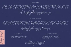 Indigo Forest Handwritten Brush Font