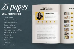 Influencer & Blogger Canva Media Kit