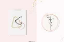 Ink Floral Illustrations Abstract