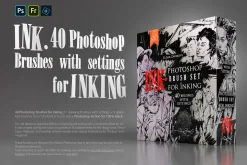INK. 40 Photoshop Brushes for Inking