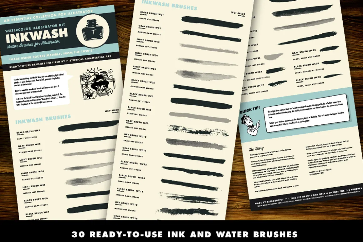 InkWash | Vector Ink Watercolors