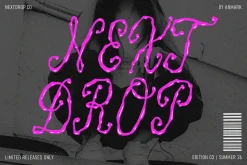 Inky Babe Messy Liquid Font Duo