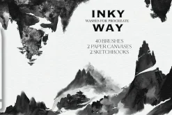 Inky Way Travel Procreate Sketchbook