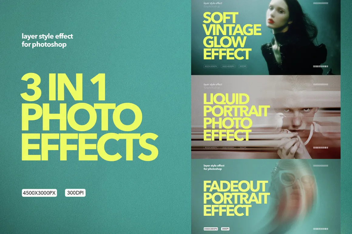 3 IN 1 Portrait Photo Effects