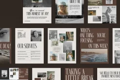 40 Instagram Post kit Canva Template