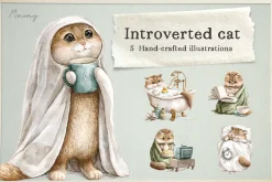 Introverted cat