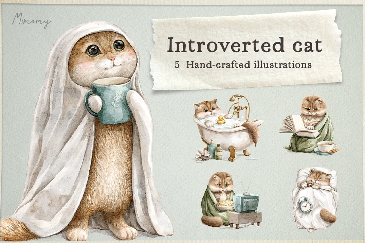 Introverted cat
