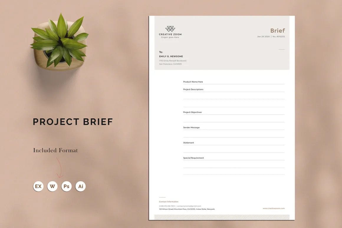 Invoice | Brif | Estimation