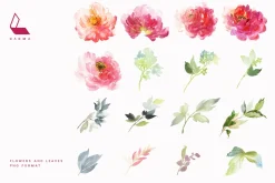 4-in-1 Watercolor Floral Bundle 03