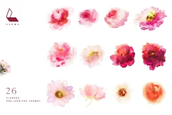 4-in-1 Watercolor Floral Bundle 03