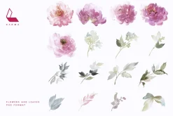 4-in-1 Watercolor Floral Bundle 03