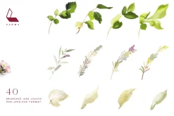 4-in-1 Watercolor Floral Bundle 03