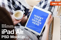 iPad Air PSD Mockup