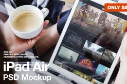 iPad Air PSD Mockup