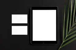 iPad & Business Card Photo Mockup