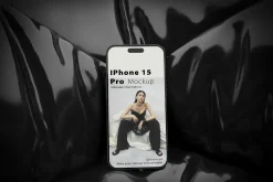 iPhone 15 Mockup Inflatable Chair