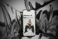 iPhone 15 Mockup Inflatable Chair
