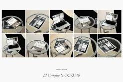iPhone iPad MacBook Paper A4 Mockups