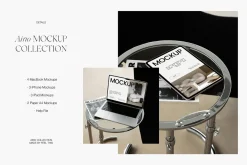 iPhone iPad MacBook Paper A4 Mockups
