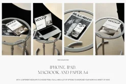iPhone iPad MacBook Paper A4 Mockups