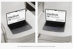 iPhone MacBook Poster Tube Mockups