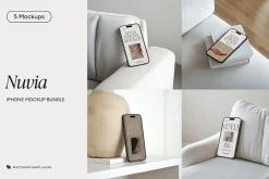 5 iPhone Mockup Bundle