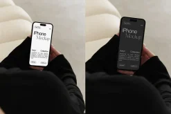 iPhone 15 Pro in Hands Mockup