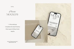 iPhone 14 Pro Silver Mockups | Apple