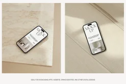 iPhone 14 Pro Silver Mockups | Apple