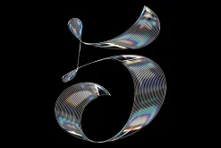 Iridescent Chrome Logo Mockup
