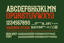 Iron Grey a Vintage Western Font