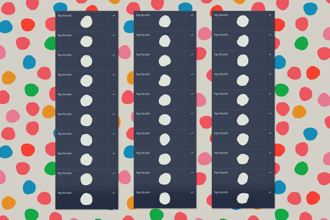 Irregular Dots Procreate Stamp Brush