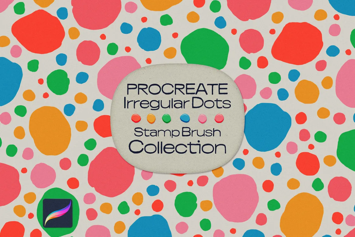 Irregular Dots Procreate Stamp Brush