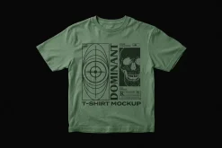 Isolated Crumpled T-shirt Mockup