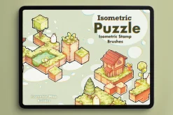 290+ Isometric Maker Stamp Brushes