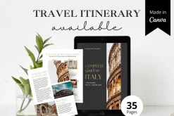 Italy Travel Itinerary Template