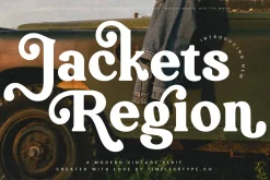 Jackets Region Retro Serif Font