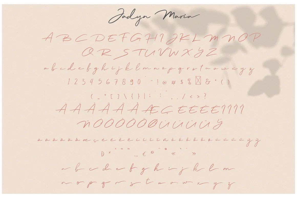 Jadyn Maria - Luxury Signature Font