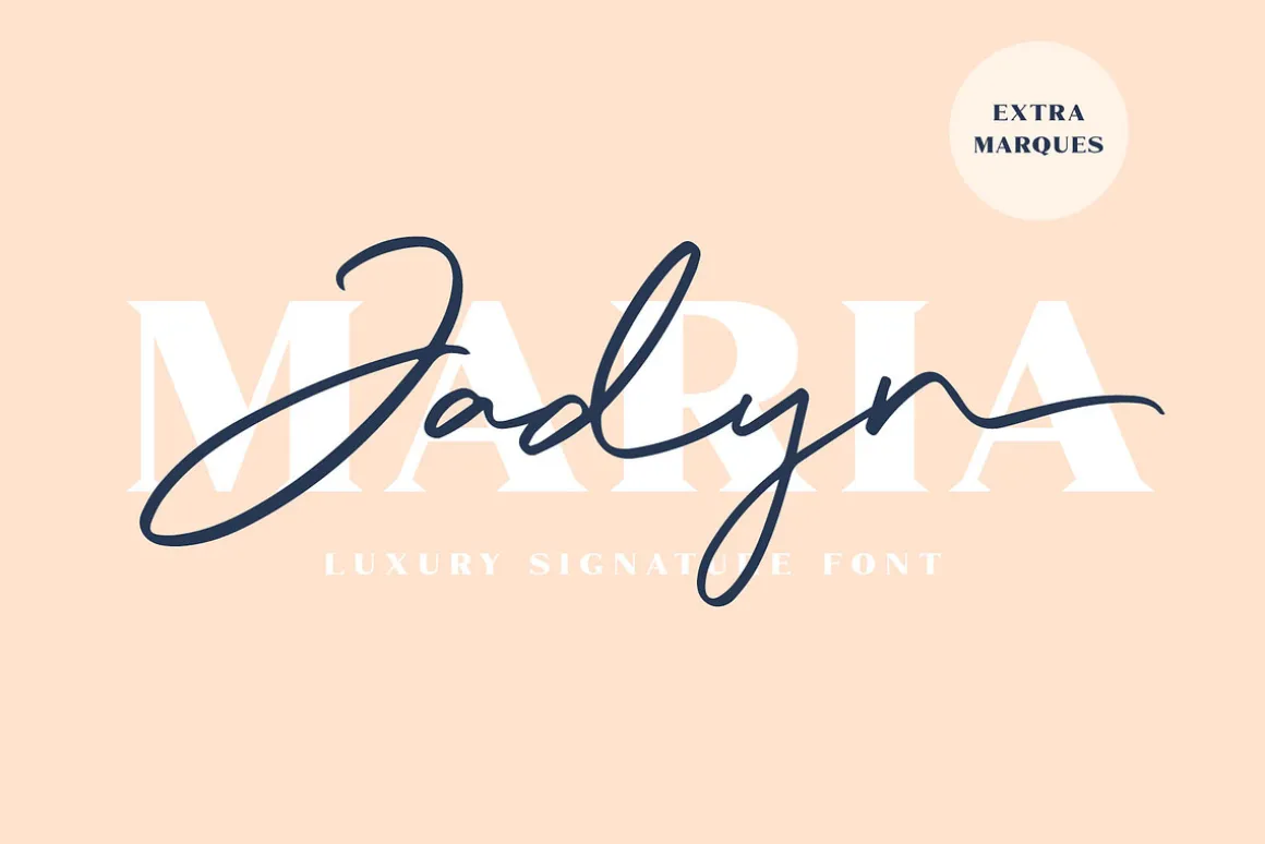 Jadyn Maria - Luxury Signature Font