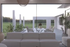 Japandi Living Room 3D Scene, Mockup