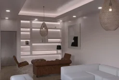 Japandi Living Room 3D Scene, Mockup