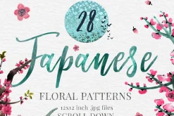 Japanese Flower art & Design Bundle